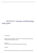 ATI TEAS 7 Anatomy and Physiology study guide