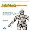 TEST BANK FOR: LIFESPAN DEVELOPMENT, CANADIAN EDITION 7TH EDITION BY DENISE BOYD LATEST UPDATE.