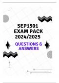 SEP1501 EXAM PACK 2024/2025