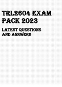 TRL2604 EXAM PACK 2023