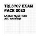 TRL3707 Exam PACK 2023