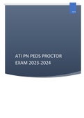 ATI PN PEDS PROCTOR EXAM 2023-2024.