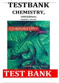 Test Bank for Chemistry, 10th Edition by Steven S. Zumdahl