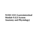 NURS 5315 Exam 4 Blueprint 2023 | NURS 5315 Exam 3 Blueprint 3 Latest 2023 | NURS 5315: Advanced Pathophysiology, Endocrine (Endocrine Anatomy and Physiology) Core Concepts and Objectives with Advanced Organizers | NURS 5315: M9 Case Study | NURS 5315 TES