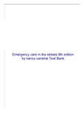 Emergency care in the streets 8th edition by nancy caroline Test Bank