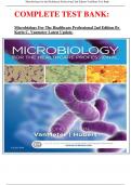 COMPLETE TEST BANK:  Microbiology For The Healthcare Professional 2nd Edition By Karin C. Vanmeter Latest Update.