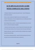 SCTE BPI EXAM STUDY GUIDE WITH COMPLETE SOLUTIONS