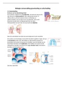 Biologie samenvatting Hoofdstuk 3: Gaswisseling en uitscheiding (Biologie voor jou 6VWO)