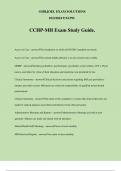 CCHP-MH Exam Study Guide.