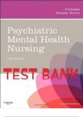 Psychiatric Mental Health Nursing, 5th Edition, Katherine M. Fortinash, Patricia A. Holoday Worret Test Bank