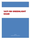 VATI RN GREENLIGHT  EXAM 2023 LATEST UPDATE RATED (A+ ) 