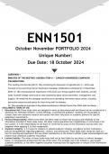 ENN1504 PORTFOLIO (ANSWERS) Semester 2 2024 - DISTINCTION GUARANTEED