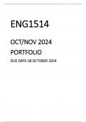 ENG1514 EXAM PORTFOLIO OCT 2024