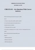 CIRS EXAM – Airs Questions With Correct Answers