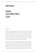 MFP2601 EXAM ANSWERS OCT/NOV 2024