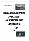 SSL2601 EXAM PACK 2024/2025  {QUESTIONS AND ANSWERS }