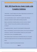 HSC 305 Final Review Study Guide with Complete Solutions