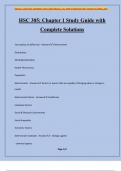 HSC 305: Chapter 1 Study Guide with Complete Solutions