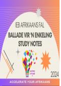 Ballade vir 'n Enkeling Study Notes