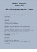 CNE Exam Questions And Correct Answers