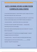 JLTV COURSE STUDY GUIDE WITH COMPLETE SOLUTIONS