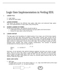 Logic Gate Implementation in Verilog HDL