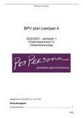 BPV-plan psychiatrie leerjaar 4  OWE 12