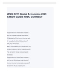 WGU C211 Global Economics 2023 STUDY GUIDE 100% CORRECT 