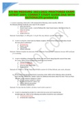 ATI RN MEDSURG 2021/2022 PROCTORED EXAM- LATEST 100% CORRECT STUDY GUIDE.Q$A WITH RATIONALES.