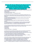 Chapter 09- Drugs Affecting the Renal-Urinary  and Cardiovascular Systems VisovskyIntroduction to Clinical Pharmacology, 10th  Edition. (2023 Latest Update A+)