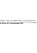 JOURNEY ACROSS THE LIFE SPAN-HUMAN DEVELOPMENT AND HEALTH PROMOTION 6TH EDITION ELAINE U. POLAN AND DAPHNE R. TAYLOR TEST BANK ISBN-9780803674875.