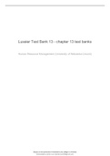 Lussier and Hendon, Fundamentals of Human Resource Management, 1e Instructor Resource Chapter 13: Organizational Ethics, Sustainability, and Social Responsibility Test Bank