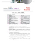 Redox reaction with Questions and answers