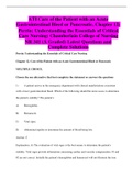 ATI Care of the Patient with an Acute Gastrointestinal Bleed or Pancreatic, Chapter 12: Perrin: Understanding the Essentials of Critical Care Nursing: Chamberlain College of Nursing NR 341 (A Graded) Latest Questions and Complete Solutions