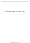 Cell Division Student - Cell devision Gizmo