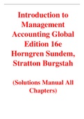 Solution Manaual For Introduction to Management Accounting Global Edition 16th Edition By Horngren Sundem  Stratton Burgstah (All Chapters, 100% Original Verified, A+ Grade)