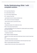 Scribe Ophthalmology Slide 1 with complete solution