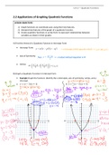 Applications of Graphing Quadratic Functions (2)