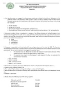 The University of Manila College of Business Administration and Accountancy Integrated CPA Review and Refresher Program TAXATION. Exam. 100 MCQ