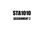 STA1010 ASSIGNMENT 2