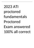 2023 ATI proctored fundamentals Proctored Exam answered 100% all correct