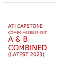  ATI CAPSTONE COMBO ASSESSMENT A & B COMBINED (LATEST 2023)