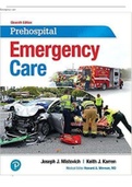 Prehospital Emergency Care, 11th Edition Mistovich TestBank