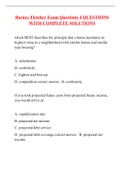 Barney Fletcher Exam Questions 4 QUESTIONS WITH COMPLETE SOLUTIONS