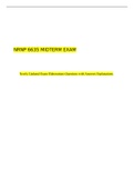 NRNP 6635 Midterm Exam / NRNP6635 Midterm Exam (Version 2) (100 Questions & Answers)(New, 2022-2023)