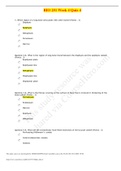 BIO 251 Week 4 Quiz 4 Questions and Answers (100 out of 100) Chamberlain College of Nursing 