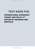 Test bank for international economics theory and policy 6th edition by krugman and obstfeld all chapters