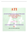 PN ATI PHARMACOLOGY EXAM WITH NGN /ATI PN PHARMACOLOGY EXAM WITH NGN 