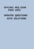 APY1501 EXAM PACK 2023