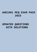 AUE1601 EXAM PACK 2023